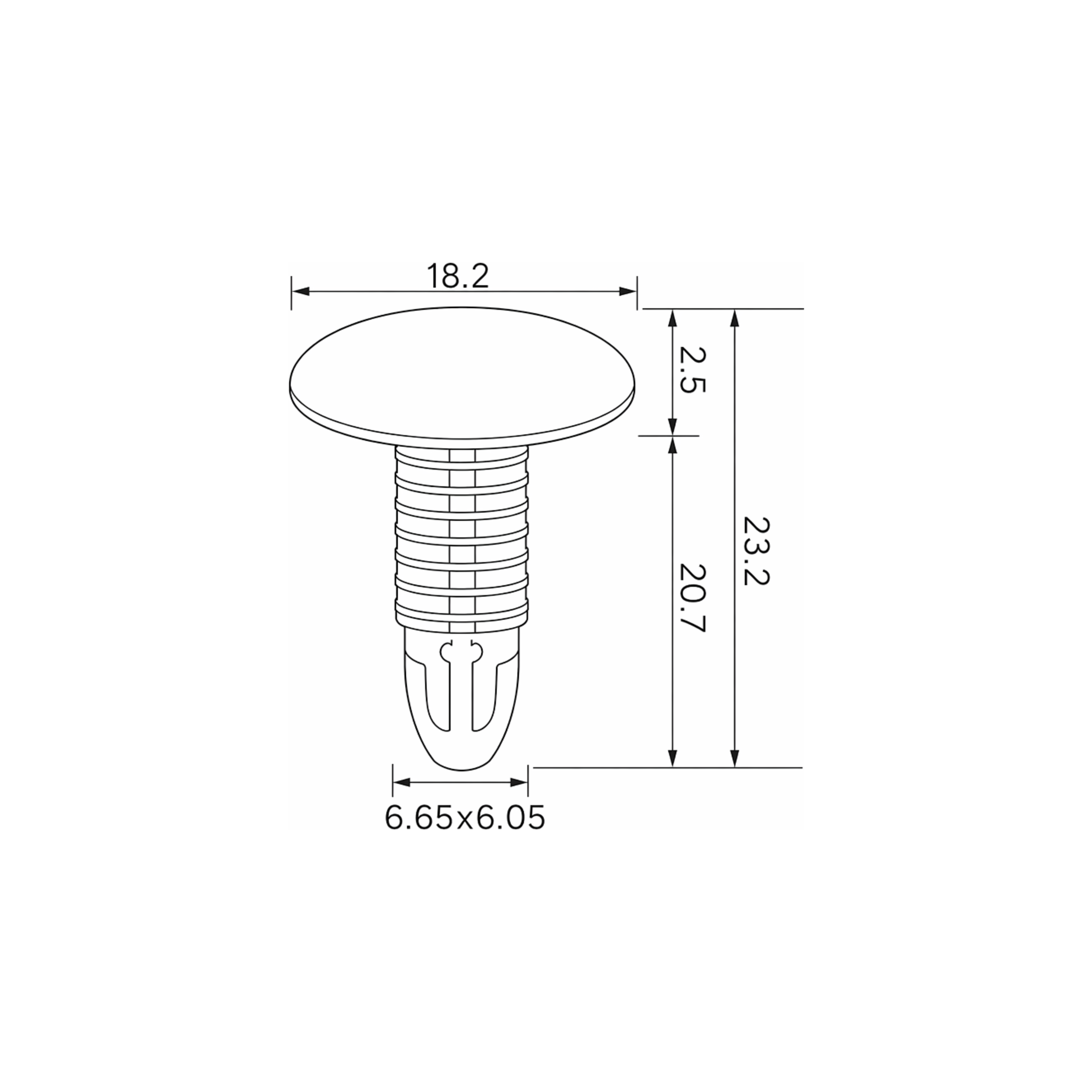 Fästclips Honda Accord VII/City IV m.fl. – 10-pack – fäste Stabilt fäste