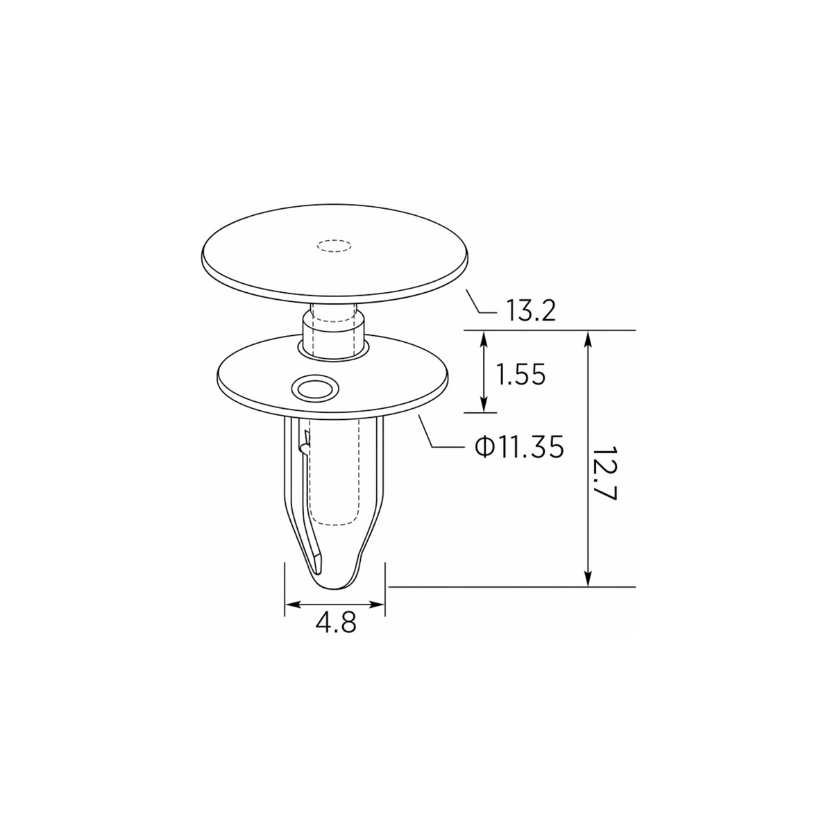 Fästclips – 10-pack