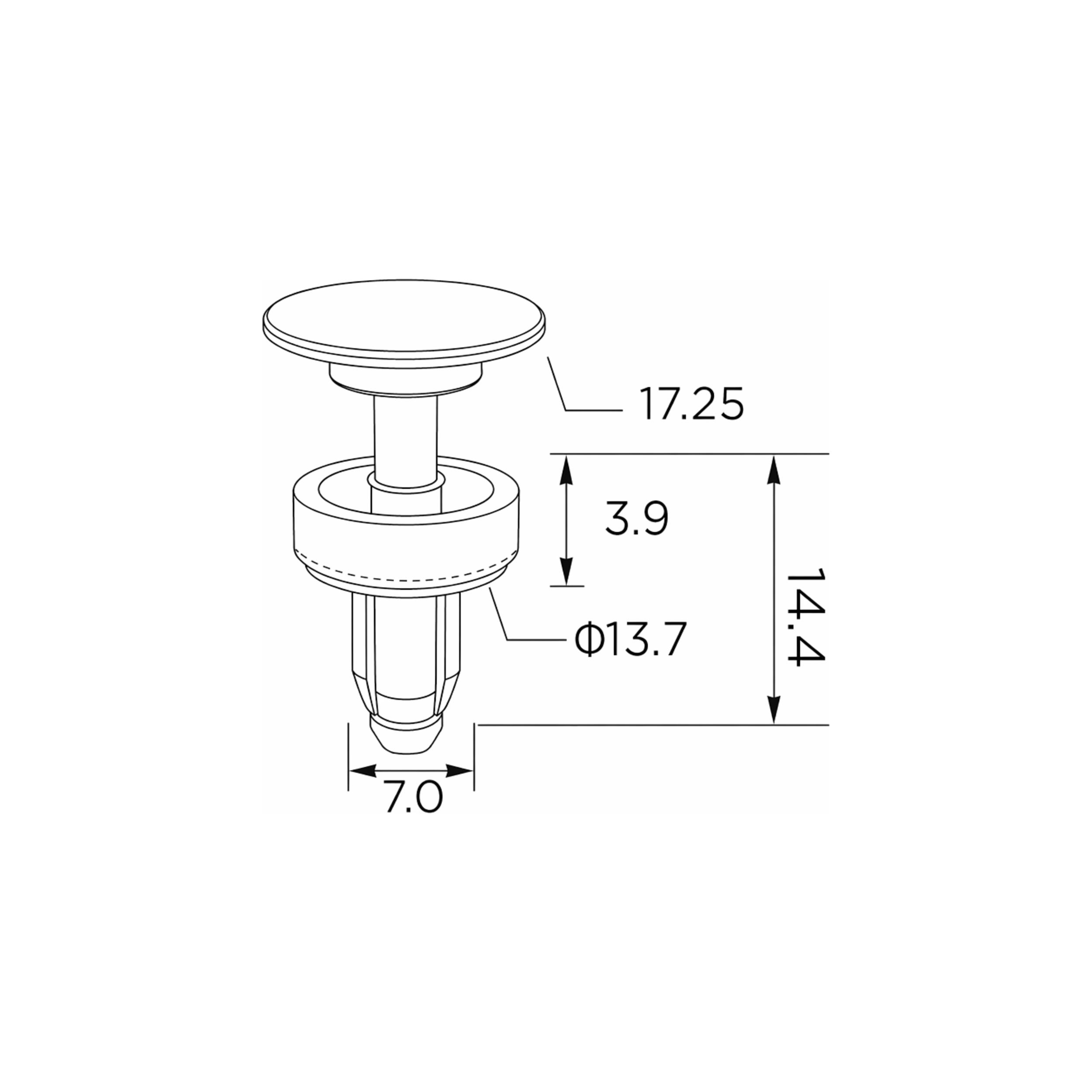 Fästclips Honda Accord IV/Accord IV Coupé m.fl. – 10-pack