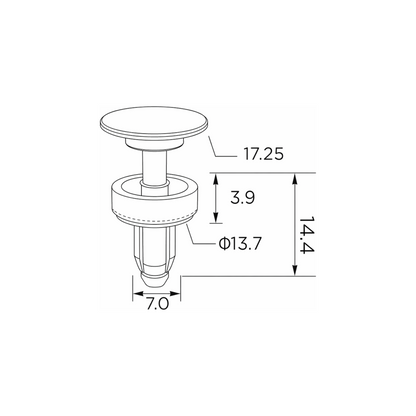 Fästclips Honda Accord IV/Accord IV Coupé m.fl. – 10-pack
