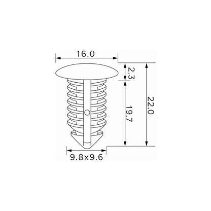 Fästclips – 10-pack – Stabil montering, Fiskbensprofil