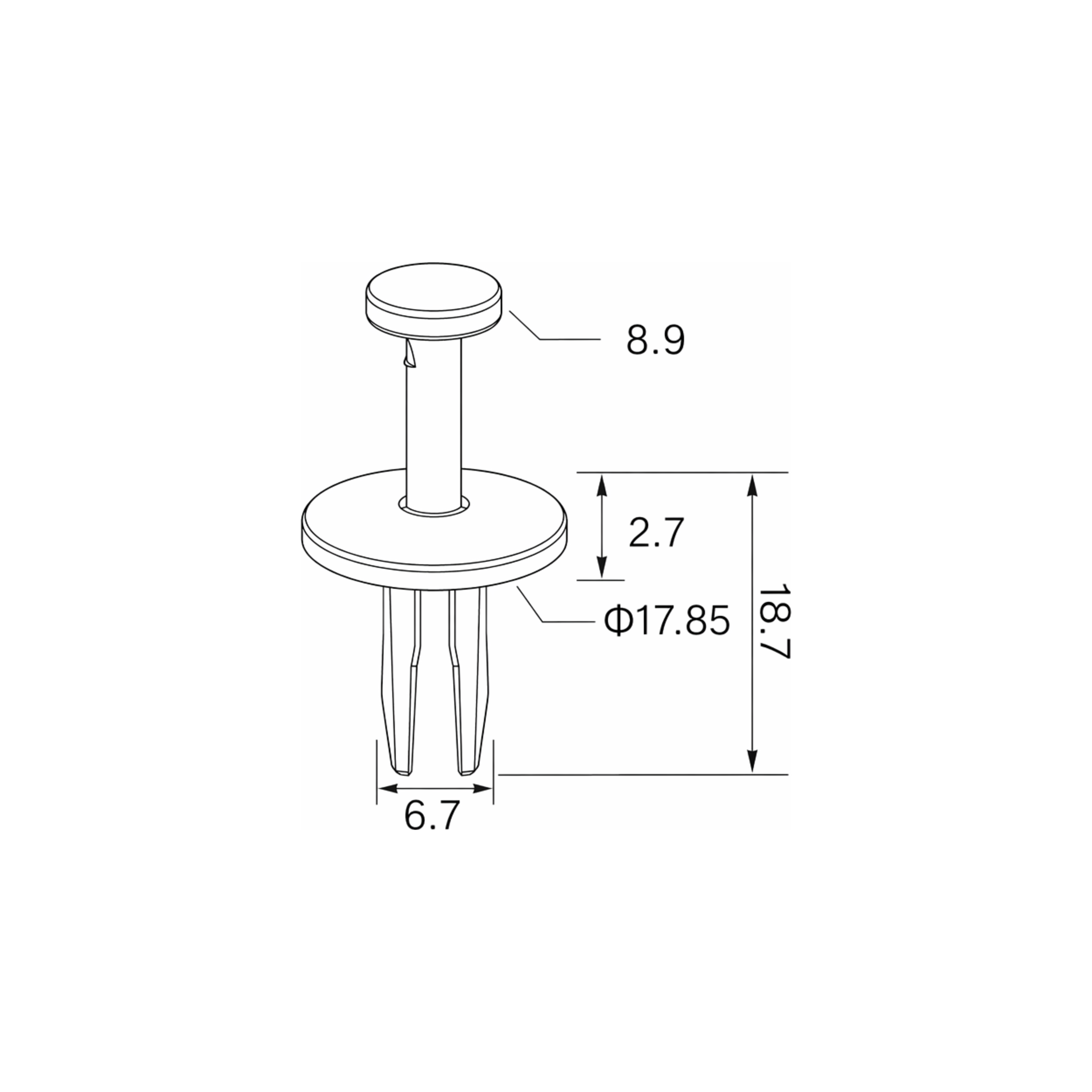 Fästclips – 10-pack