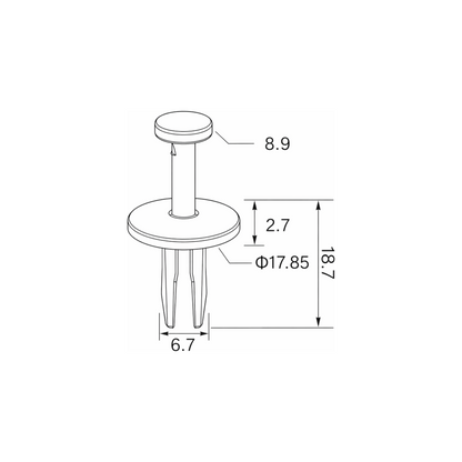 Fästclips – 10-pack