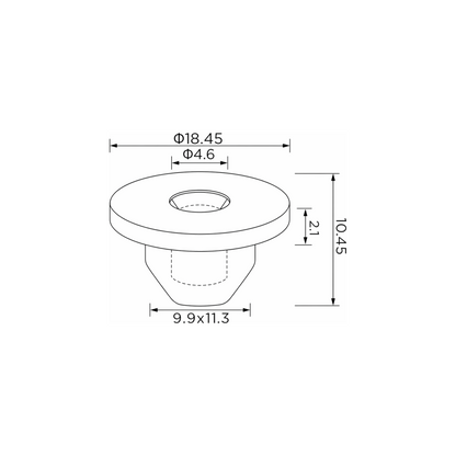 Fästclips Audi A4 B5/A4 B6 – 10-pack