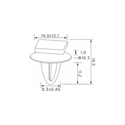 Fästclips Mitsubishi Carisma/Colt V m.fl. – 10-pack