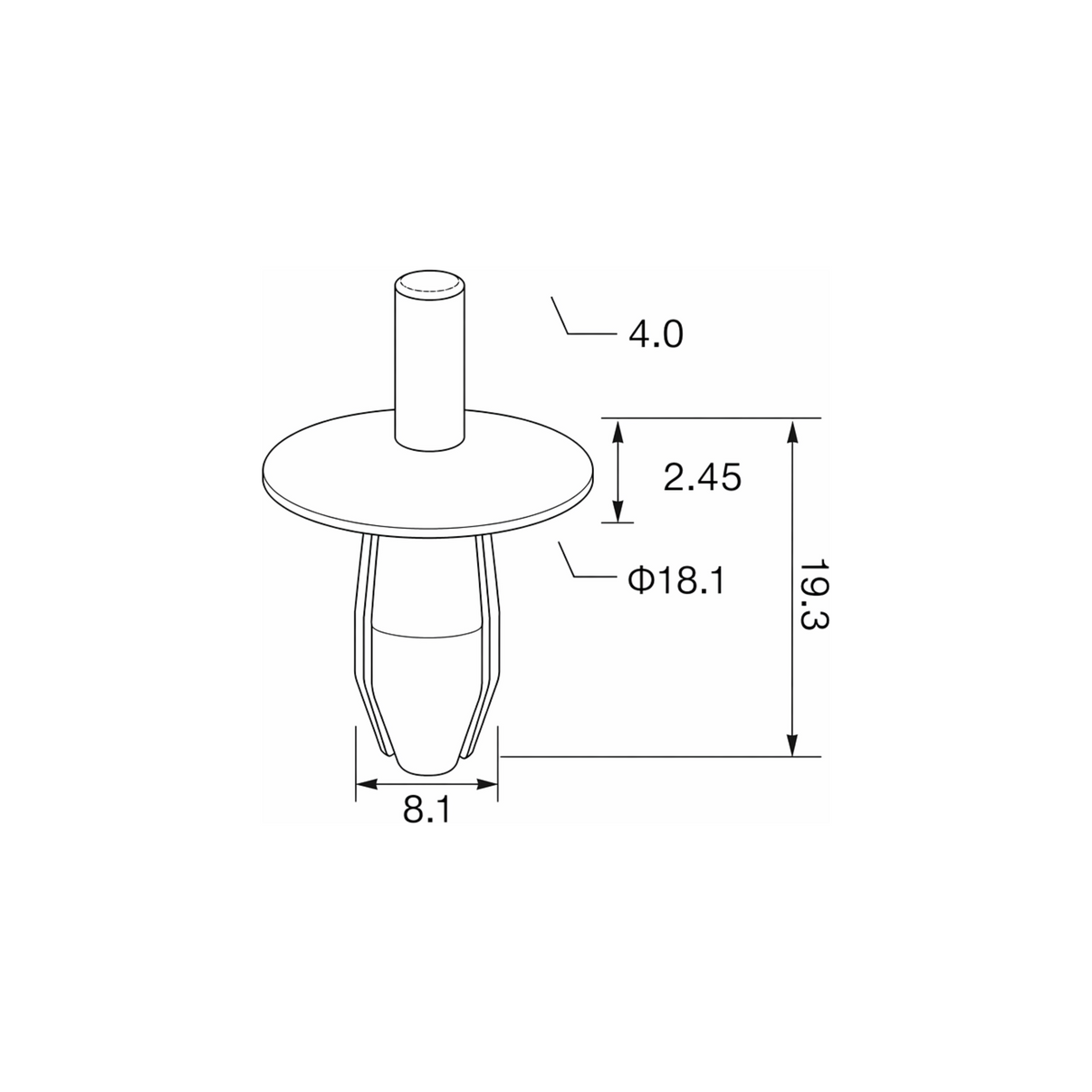 Fästclips VW Jetta IV/Jetta III m.fl. – 10-pack