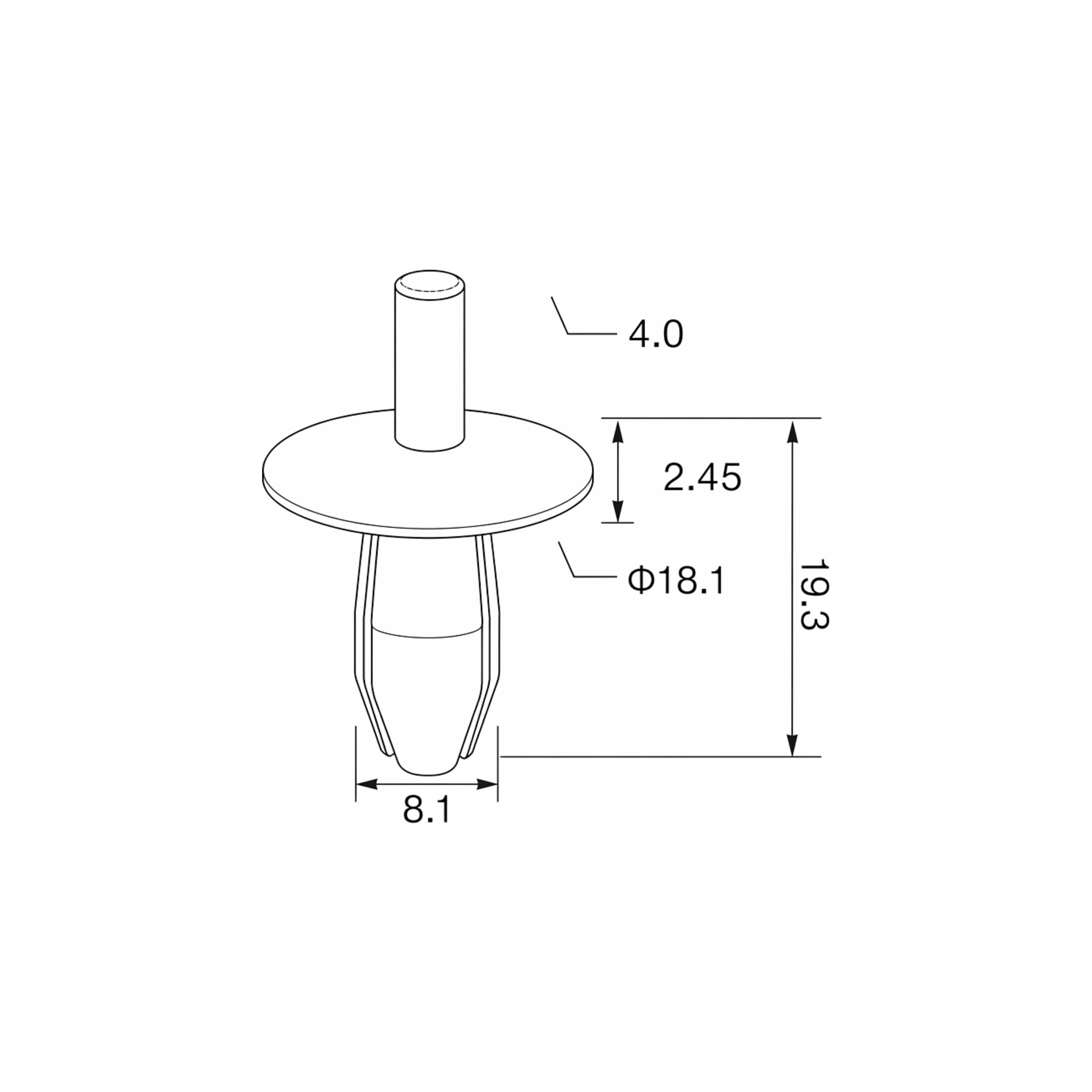 Fästclips VW Jetta IV/Jetta III m.fl. – 10-pack