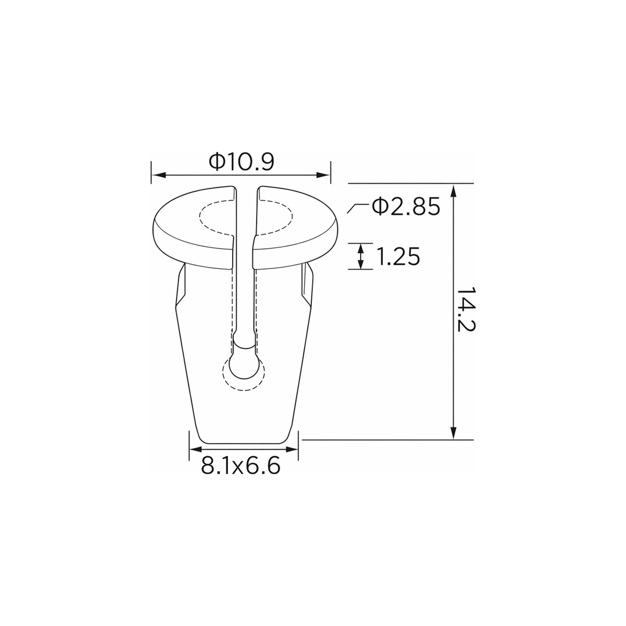 Fästclips Audi A8 D2/Seat Alhambra m.fl. – 10-pack