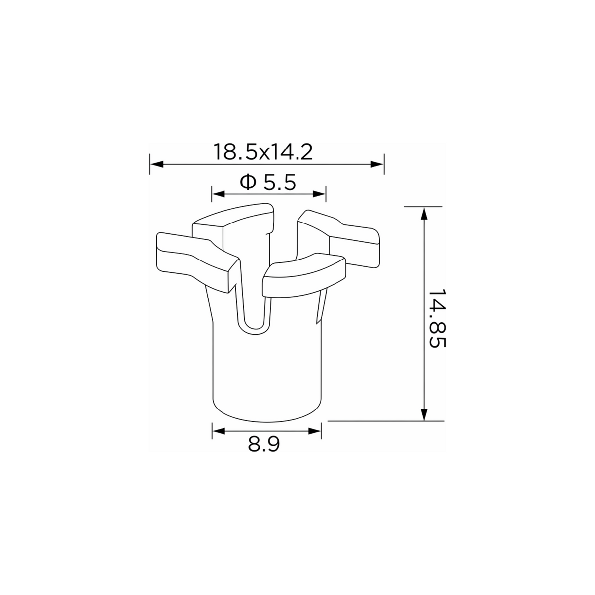 Fästclips VW Golf II/Golf III m.fl. – 10-pack