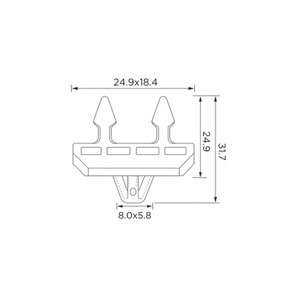 Fästclips – 10-pack