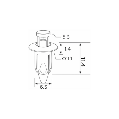 Fästclips – 10-pack – Stabil montering