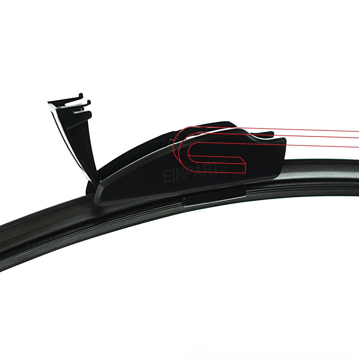 Torkarblad – fram – 500 mm – U-formad