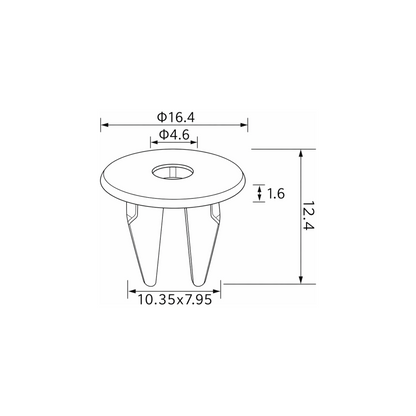 Fästclips Hyundai Accent IV/Accent I m.fl. – 10-pack