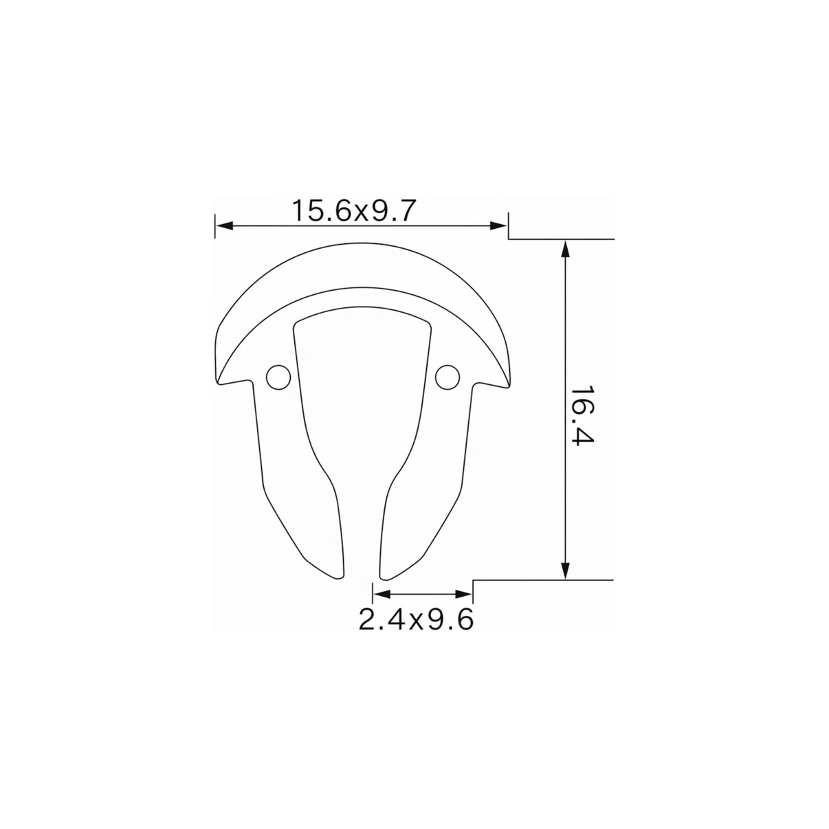 Fästclips – 10-pack – Stift