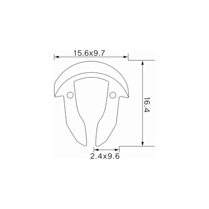 Fästclips – 10-pack – Stift