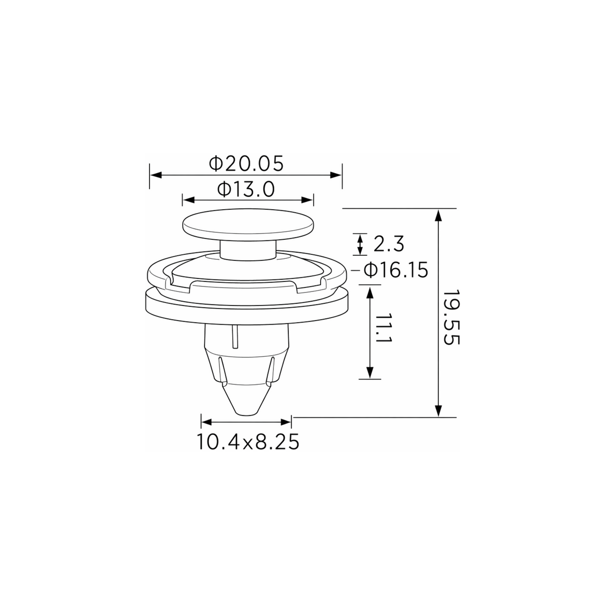 Fästclips Honda Cr-V III/Jazz II m.fl. – 10-pack