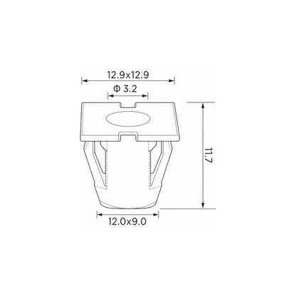 Fästclips Hyundai Accent III/Elantra IV m.fl. – 10-pack