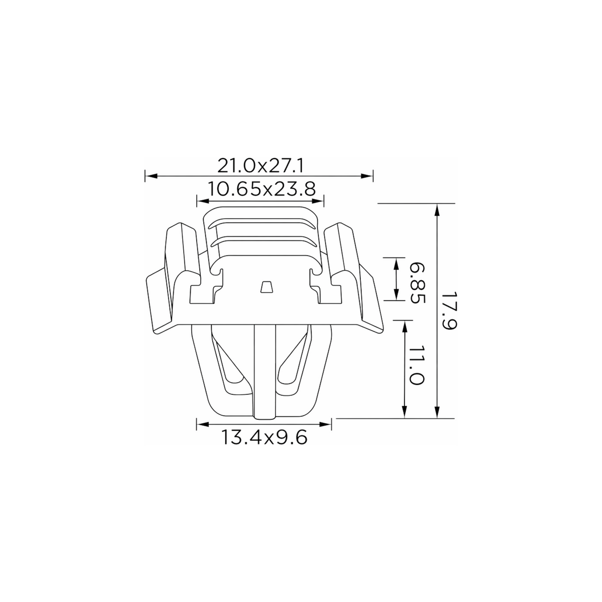 Fästclips Honda Accord VII – 10-pack