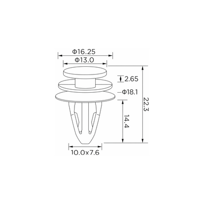 Fästclips – 10-pack