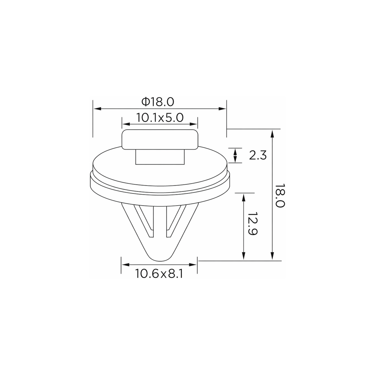 Fästclips – 10-pack