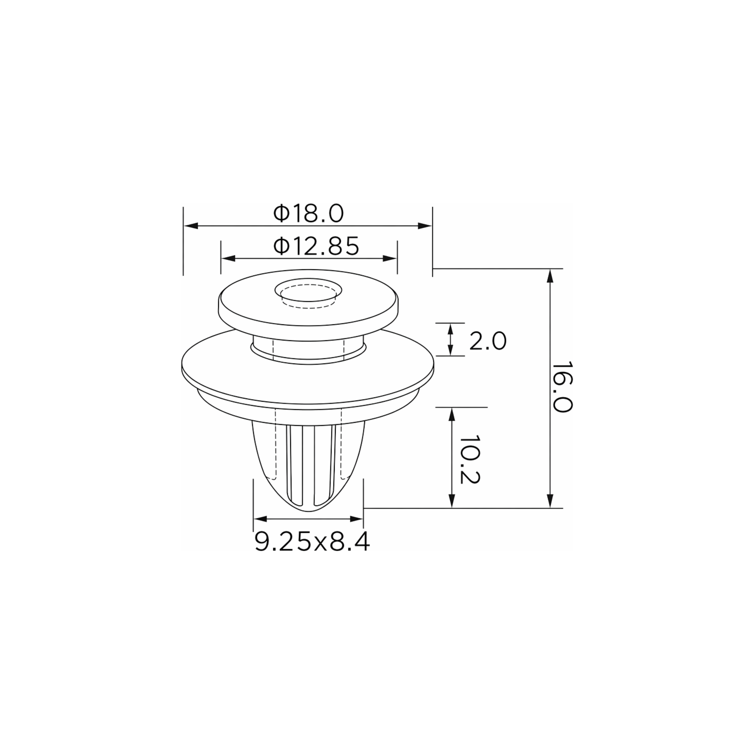 Fästclips – 10-pack