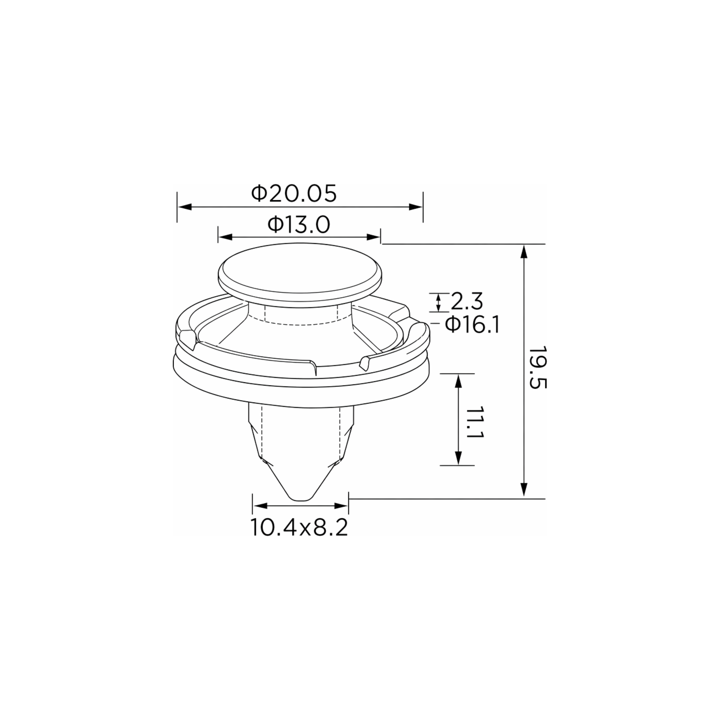 Fästclips – 10-pack
