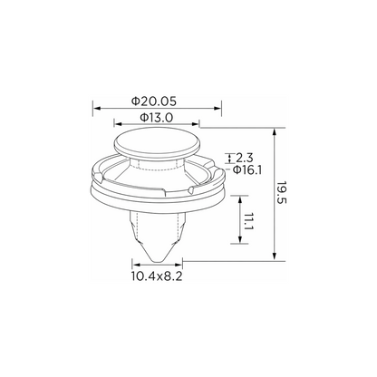 Fästclips – 10-pack