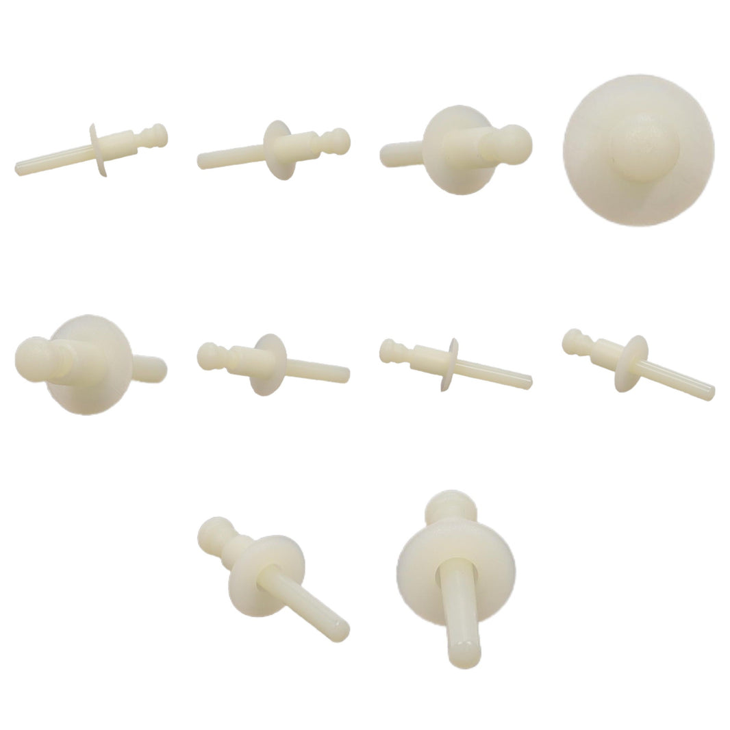 Fästclips – 10-pack – Svart