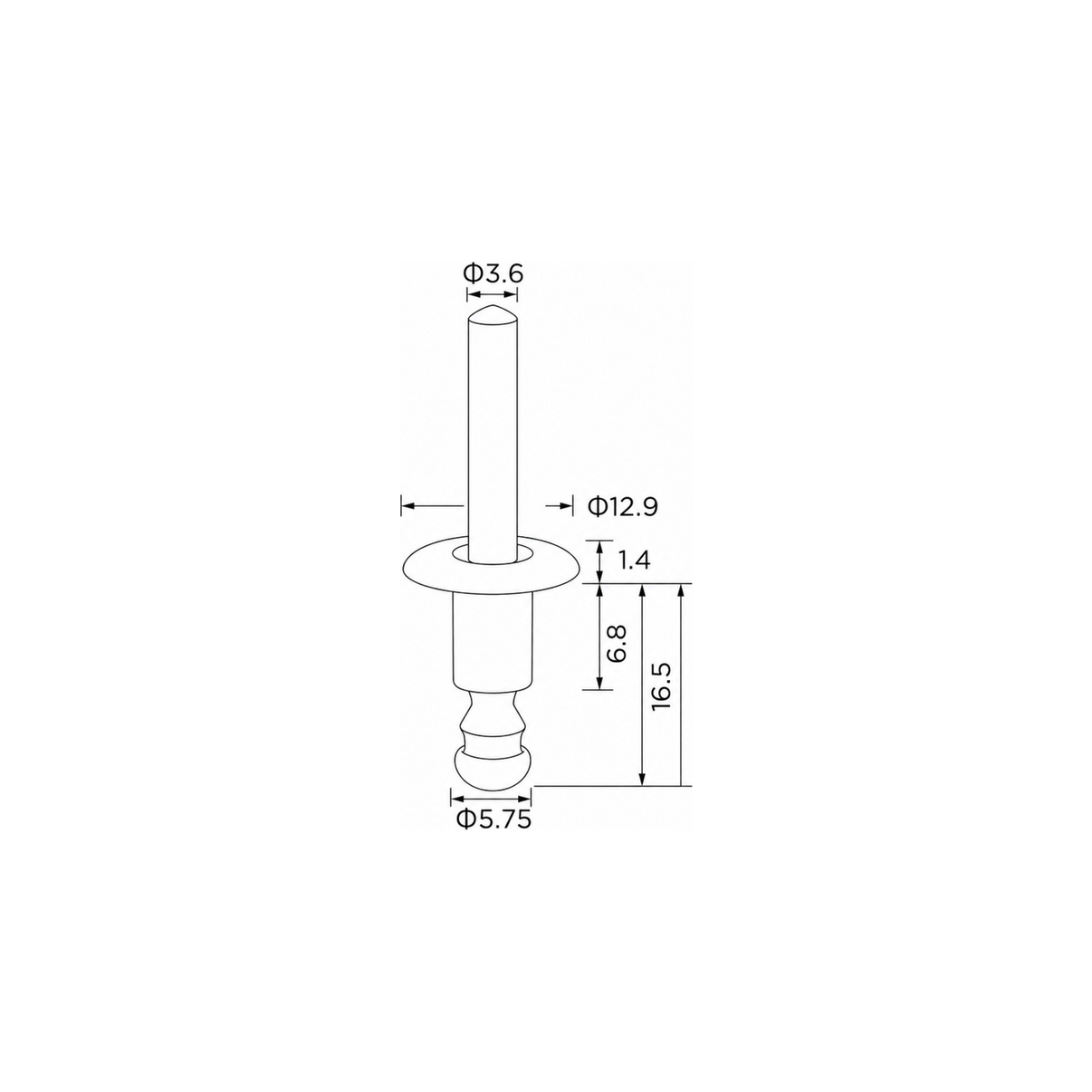 Fästclips – 10-pack – Svart