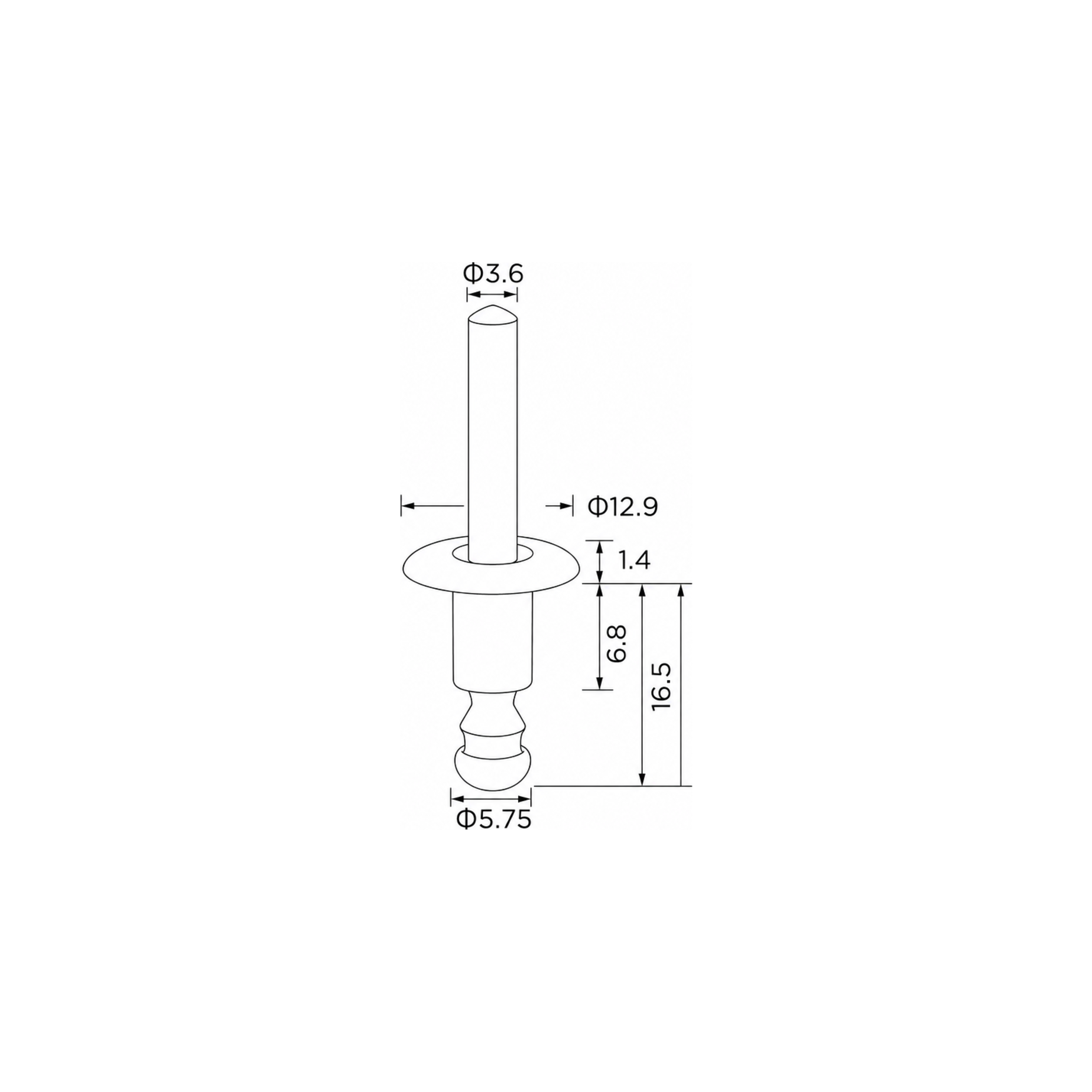 Fästclips – 10-pack – Svart