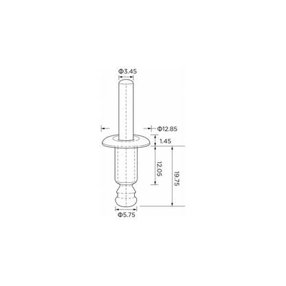 Fästclips – 10-pack – Svart/ Klädseldelar