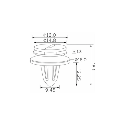 Fästclips – 10-pack
