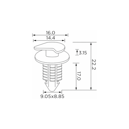 Fästclips – 10-pack