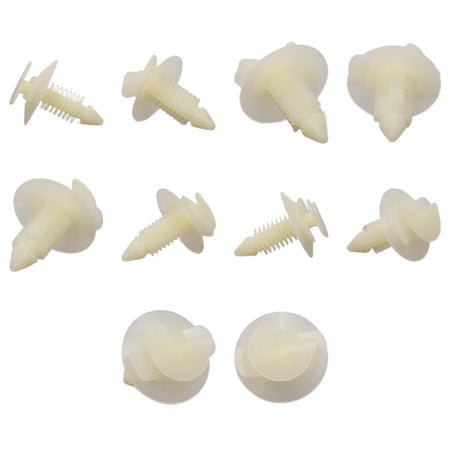 Fästclips – 10-pack – Svart