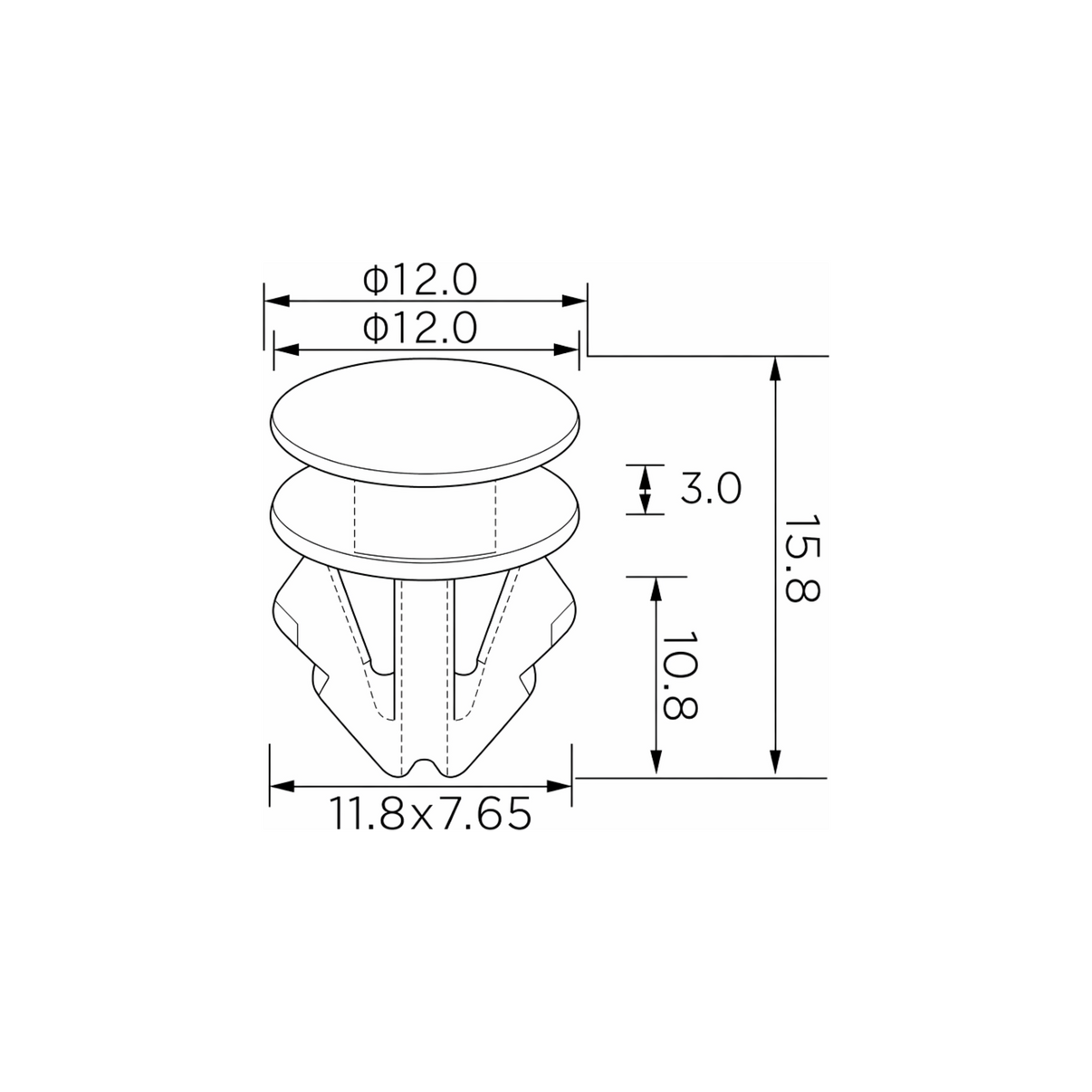 Fästclips Seat Altea/Leon m.fl. – 10-pack
