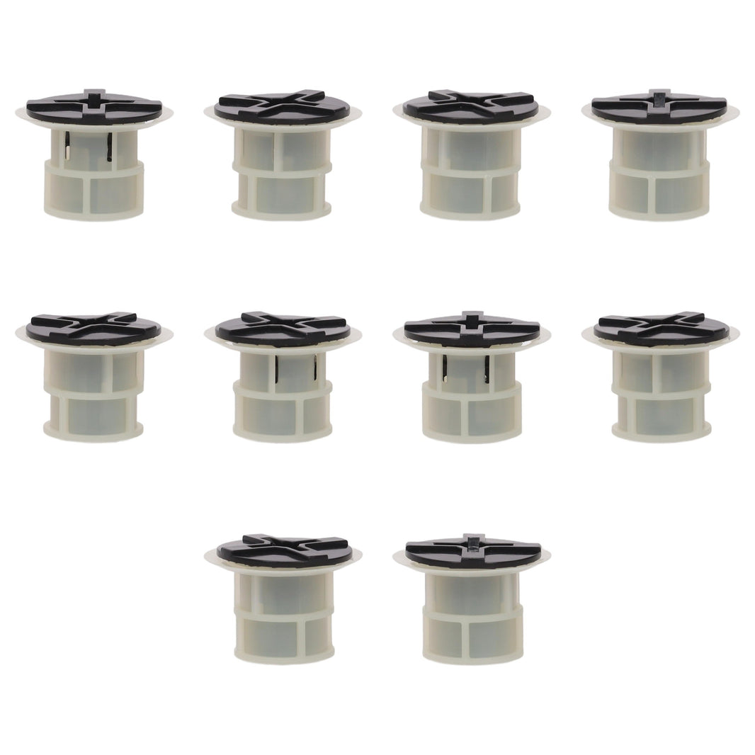 Fästclips – 10-pack – Svart