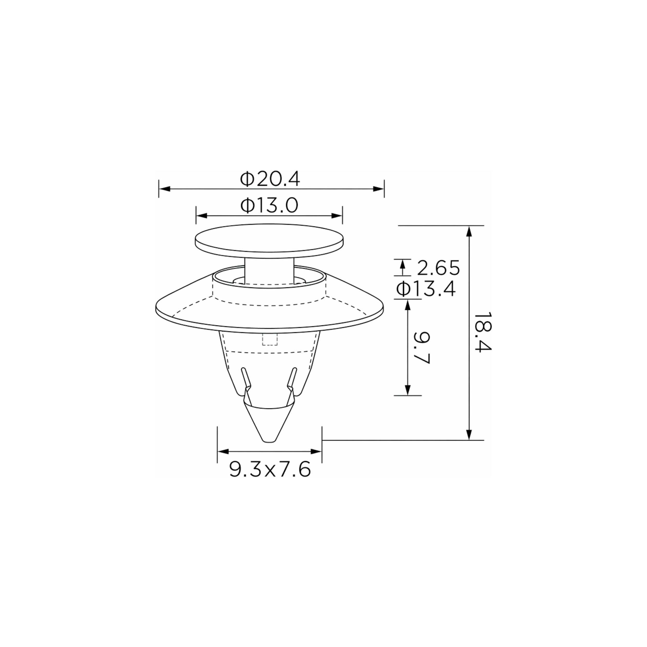Fästclips Ford Ka/Street Ka – 10-pack