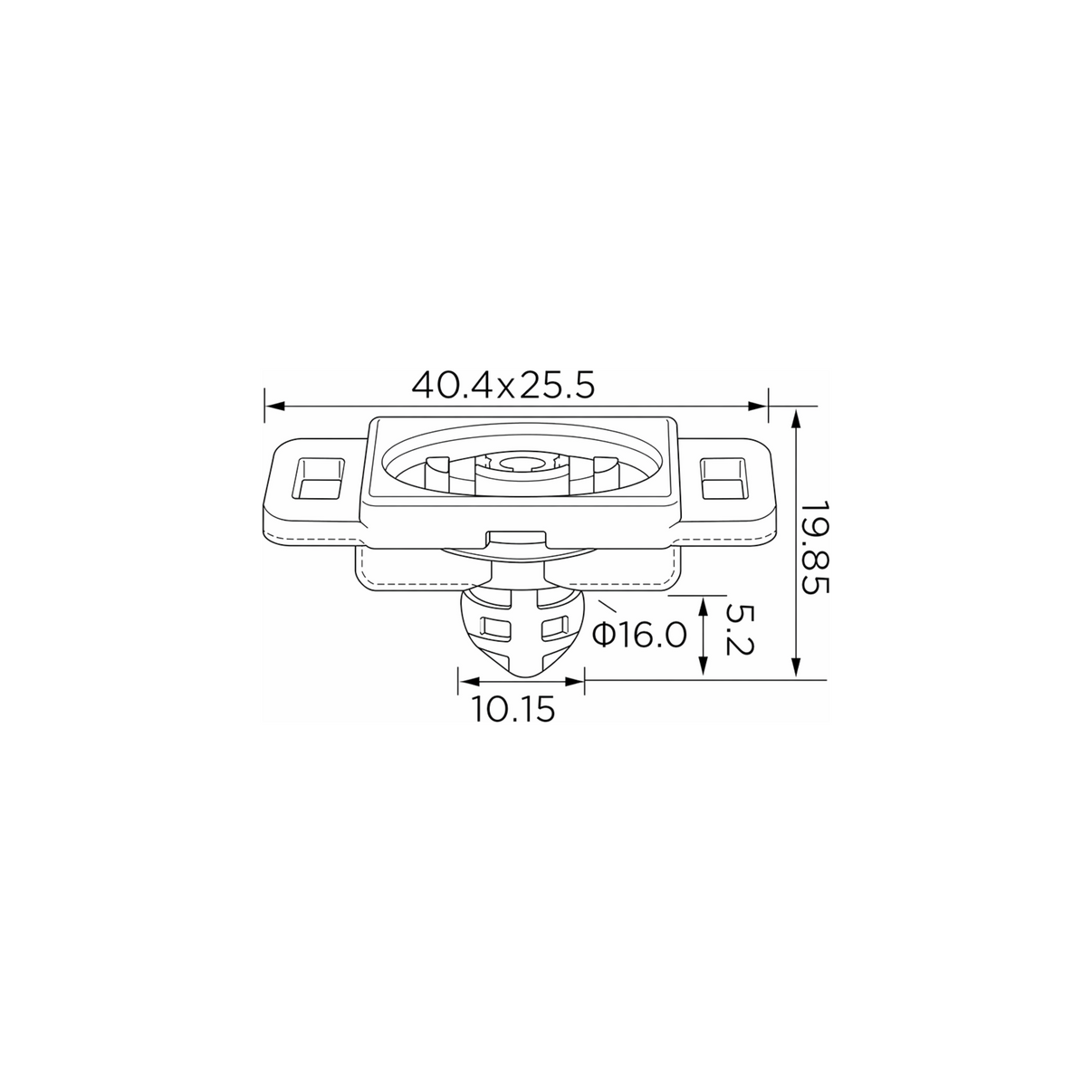 Fästclips VW Caddy III/Caddy III (2KB, 2KJ, 2CB m.fl. – 10-pack