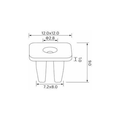 Fästclips – 10-pack