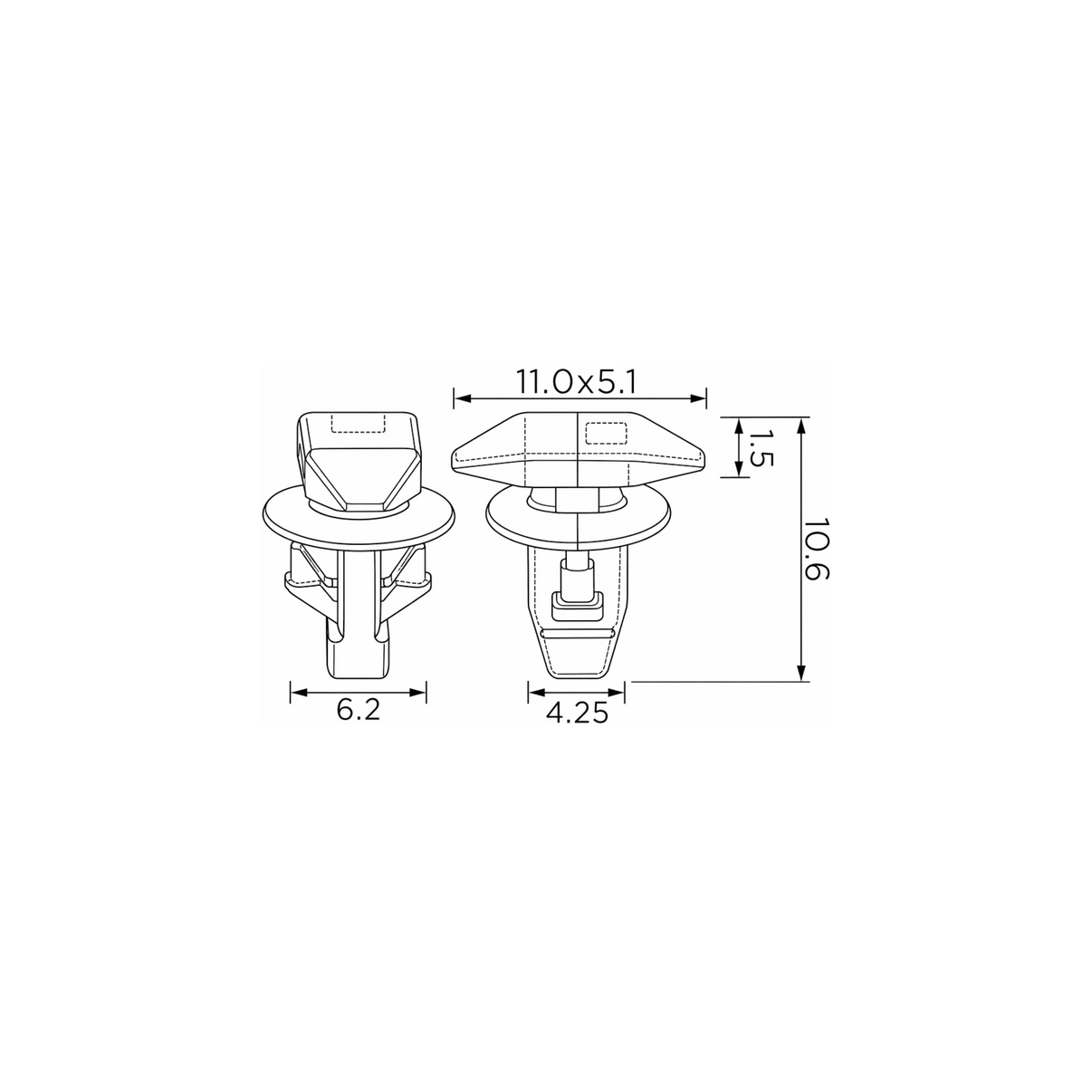 Fästclips – 10-pack