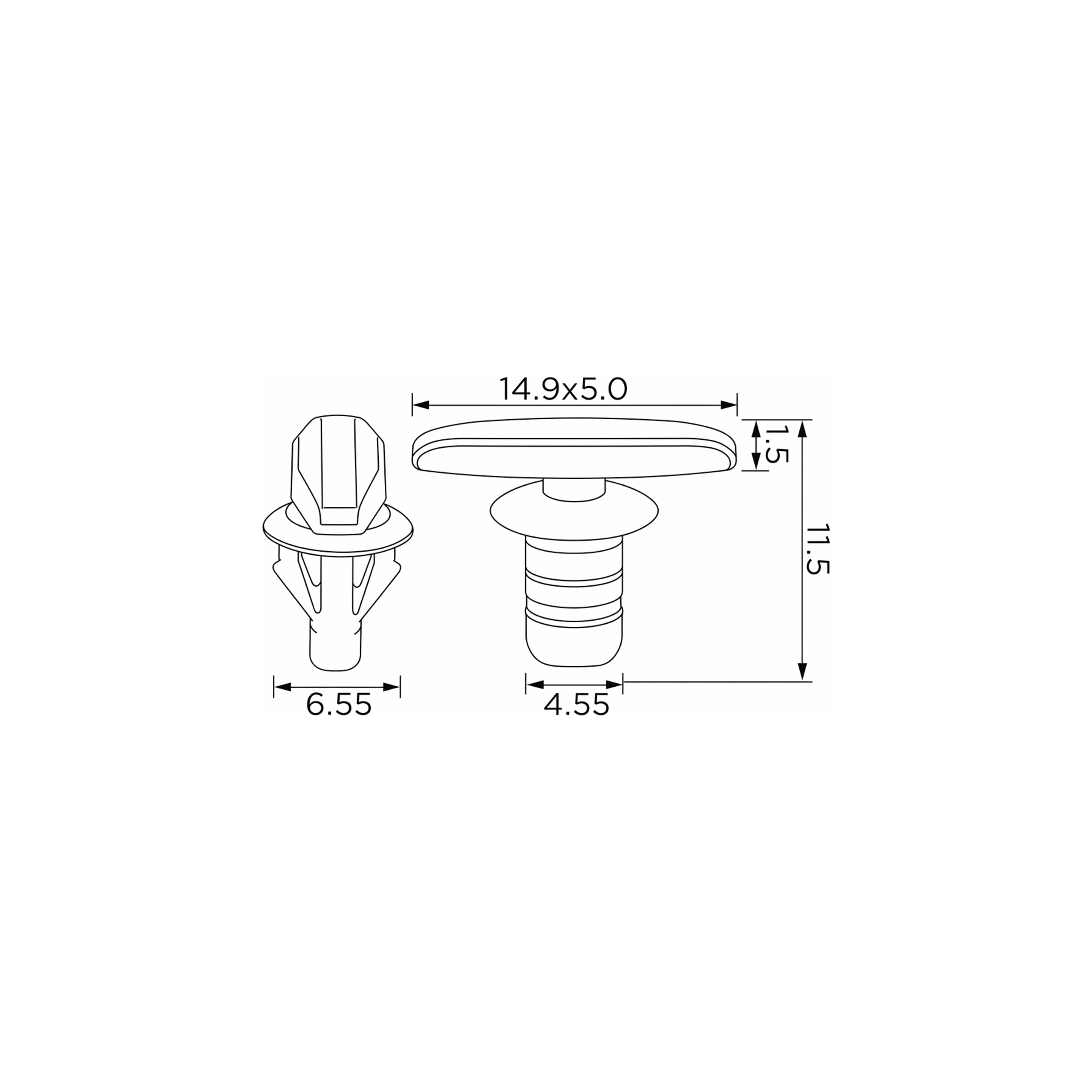 Fästclips – 10-pack