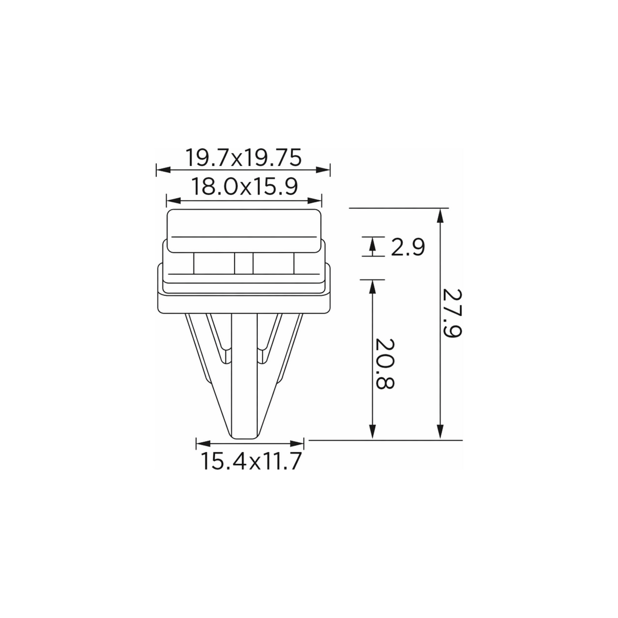 Fästclips – 10-pack