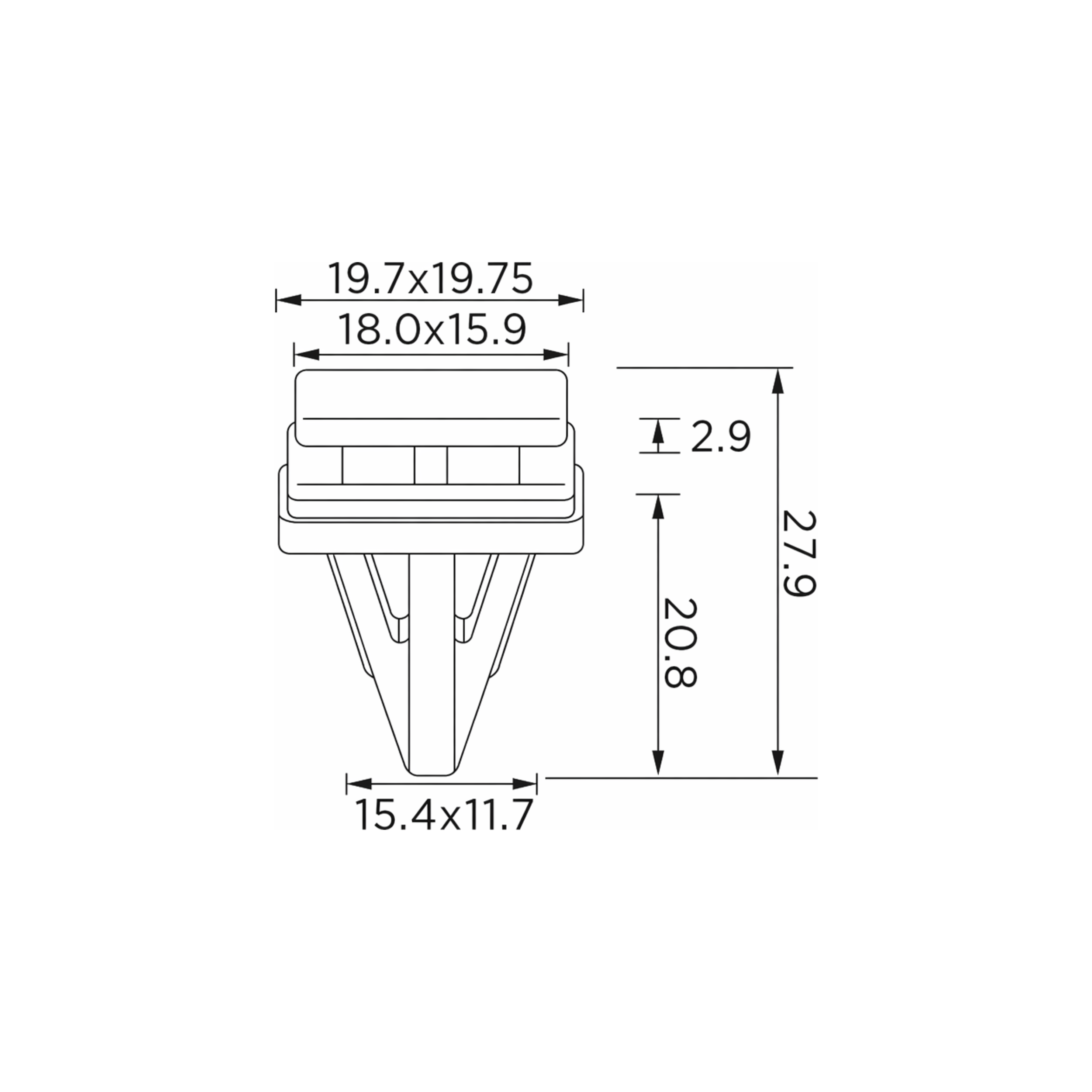 Fästclips – 10-pack