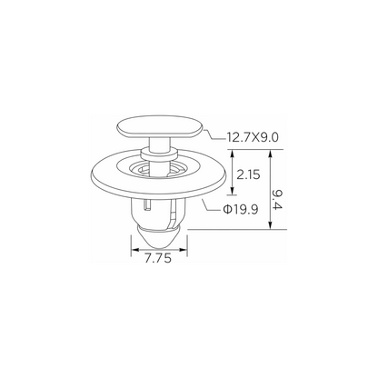 Fästclips – 10-pack – C