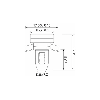 Fästclips Subaru Forester – 10-pack