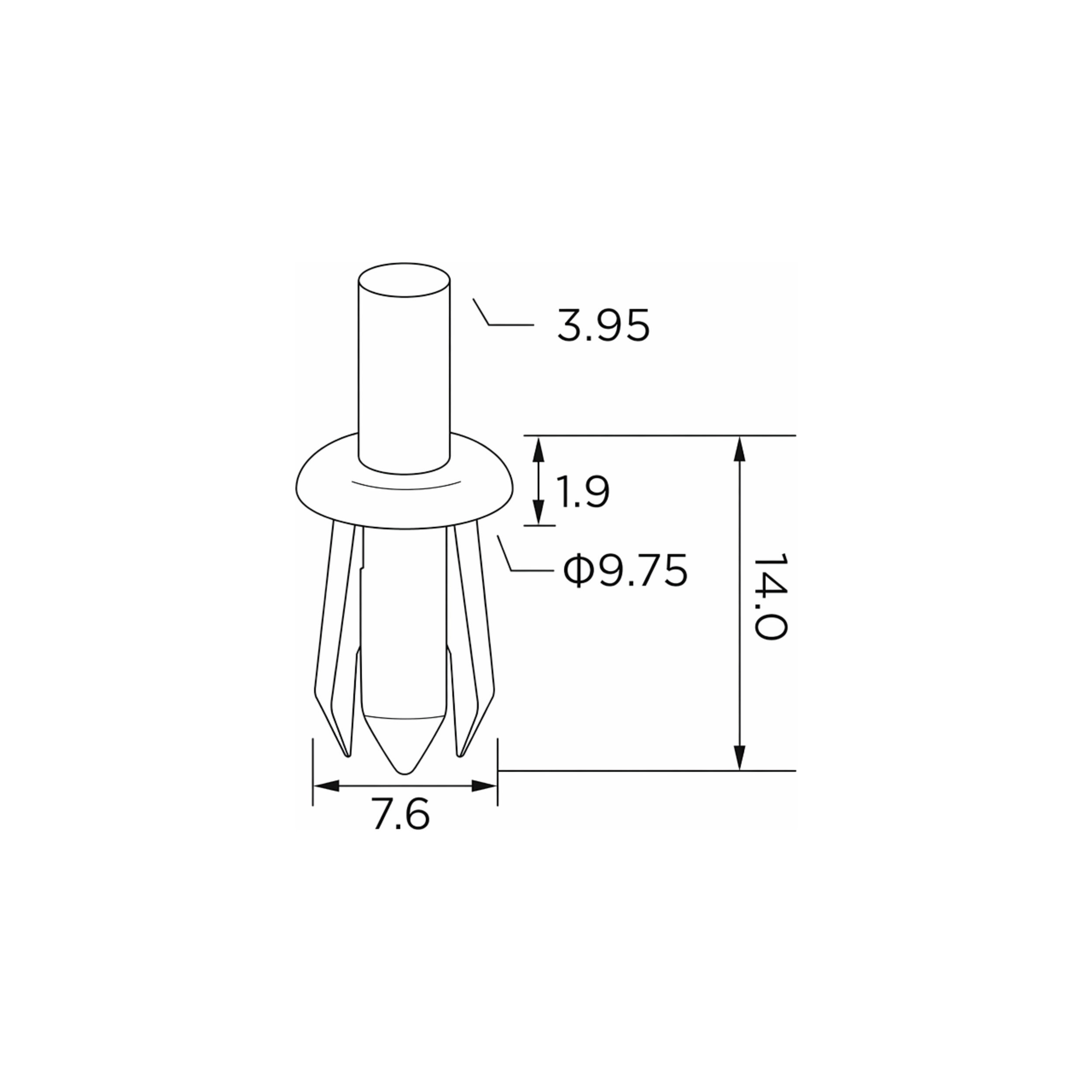 Fästclips – 10-pack