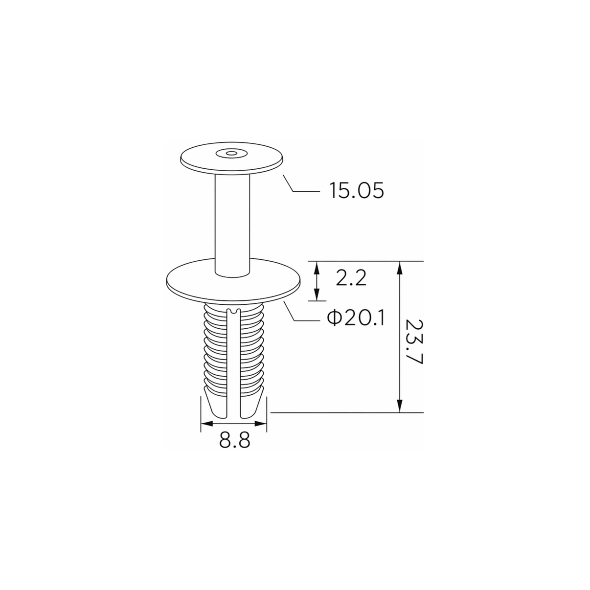 Fästclips BMW 1/3 m.fl. – 10-pack