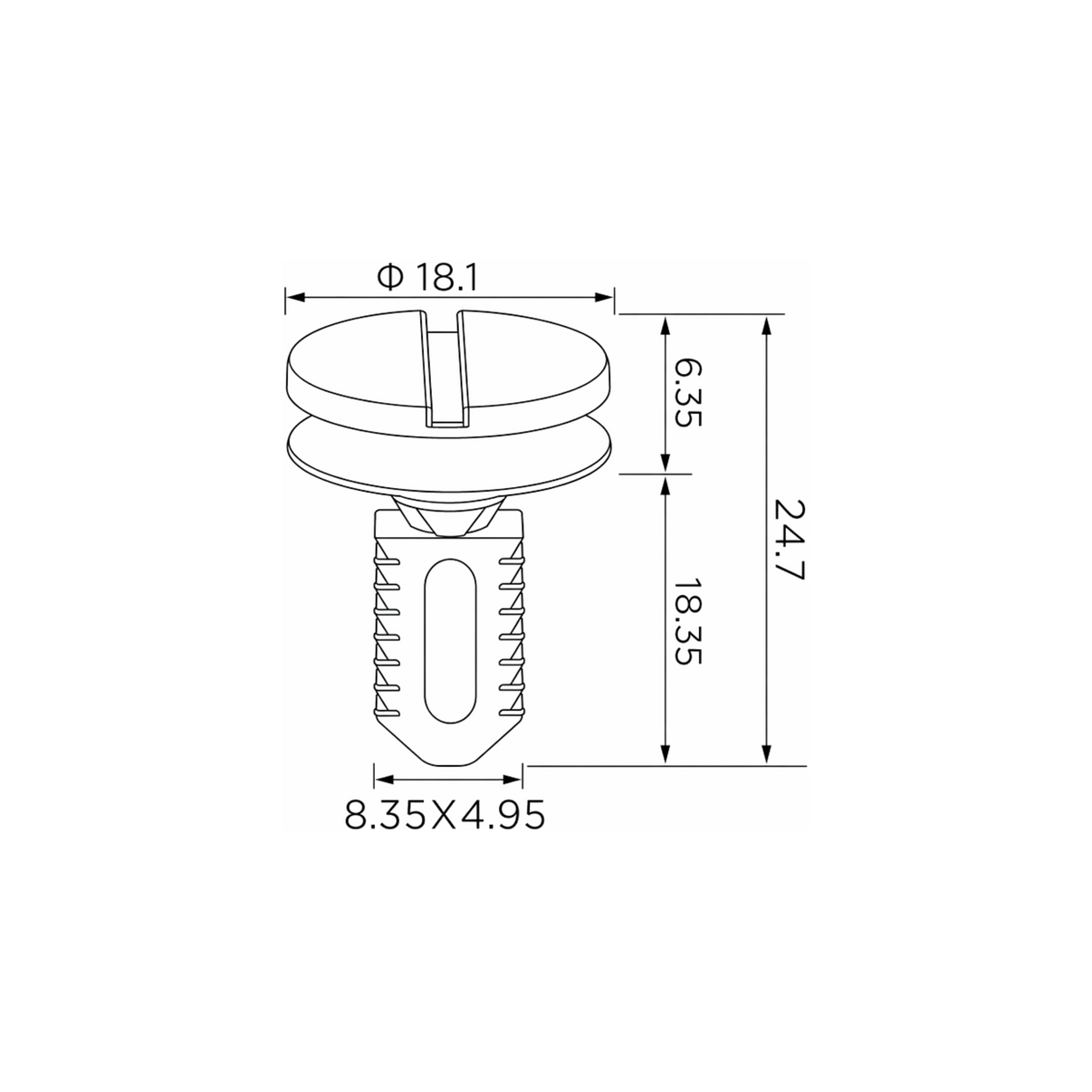 Fästclips BMW 3/3 Touring m.fl. – 10-pack