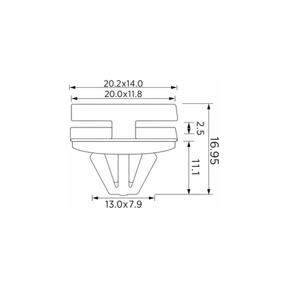 Fästclips – 10-pack