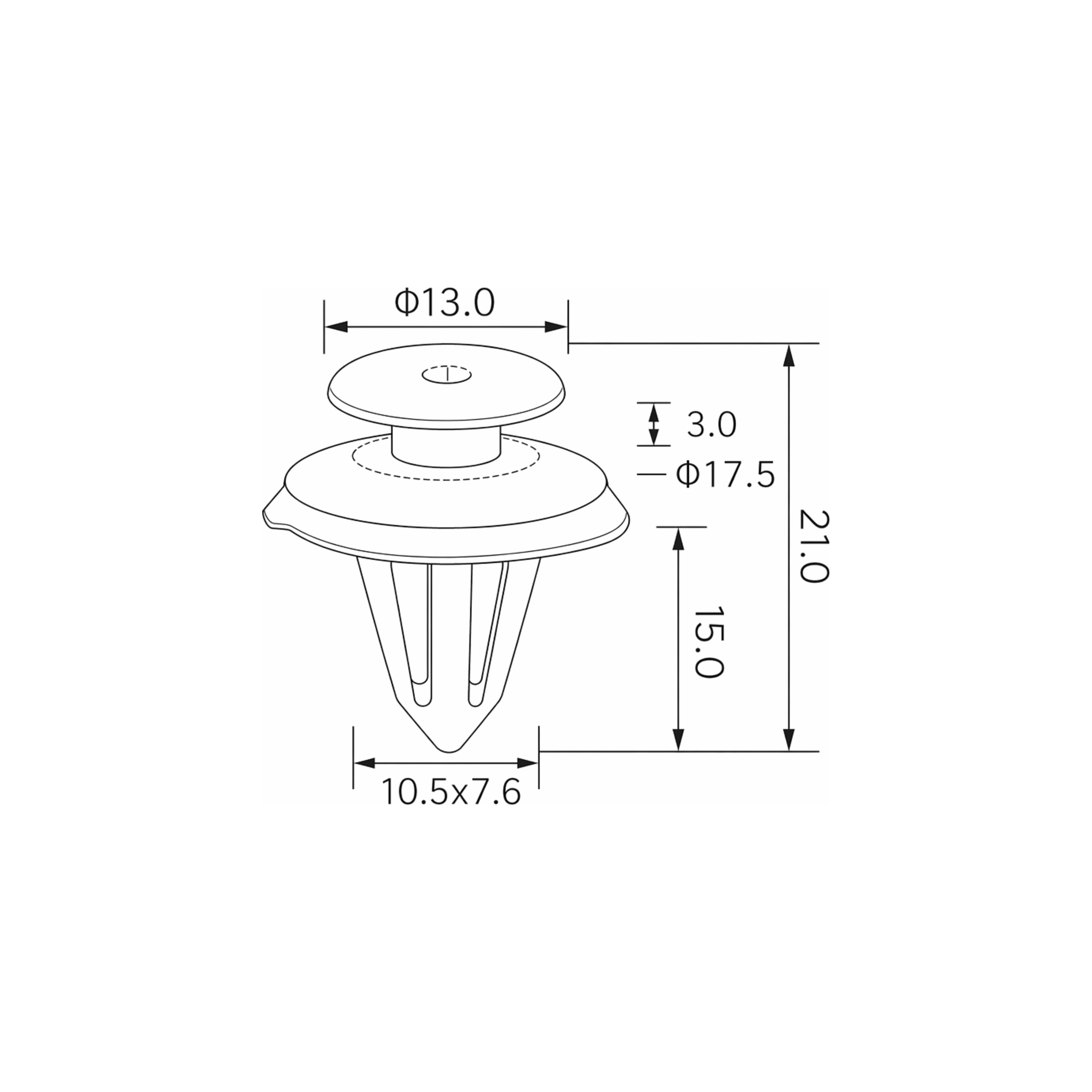 Fästclips Audi A3/A6 Allroad C6 m.fl. – 10-pack